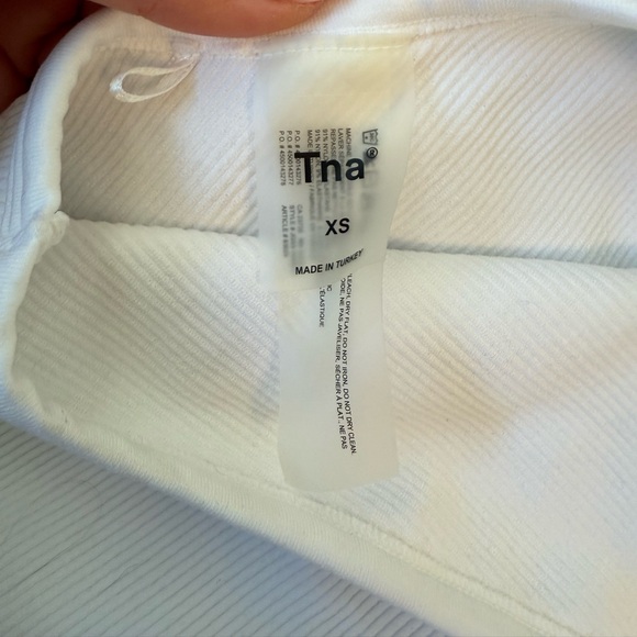 TNA White Ribbed Tank Top - Picture 3 of 3